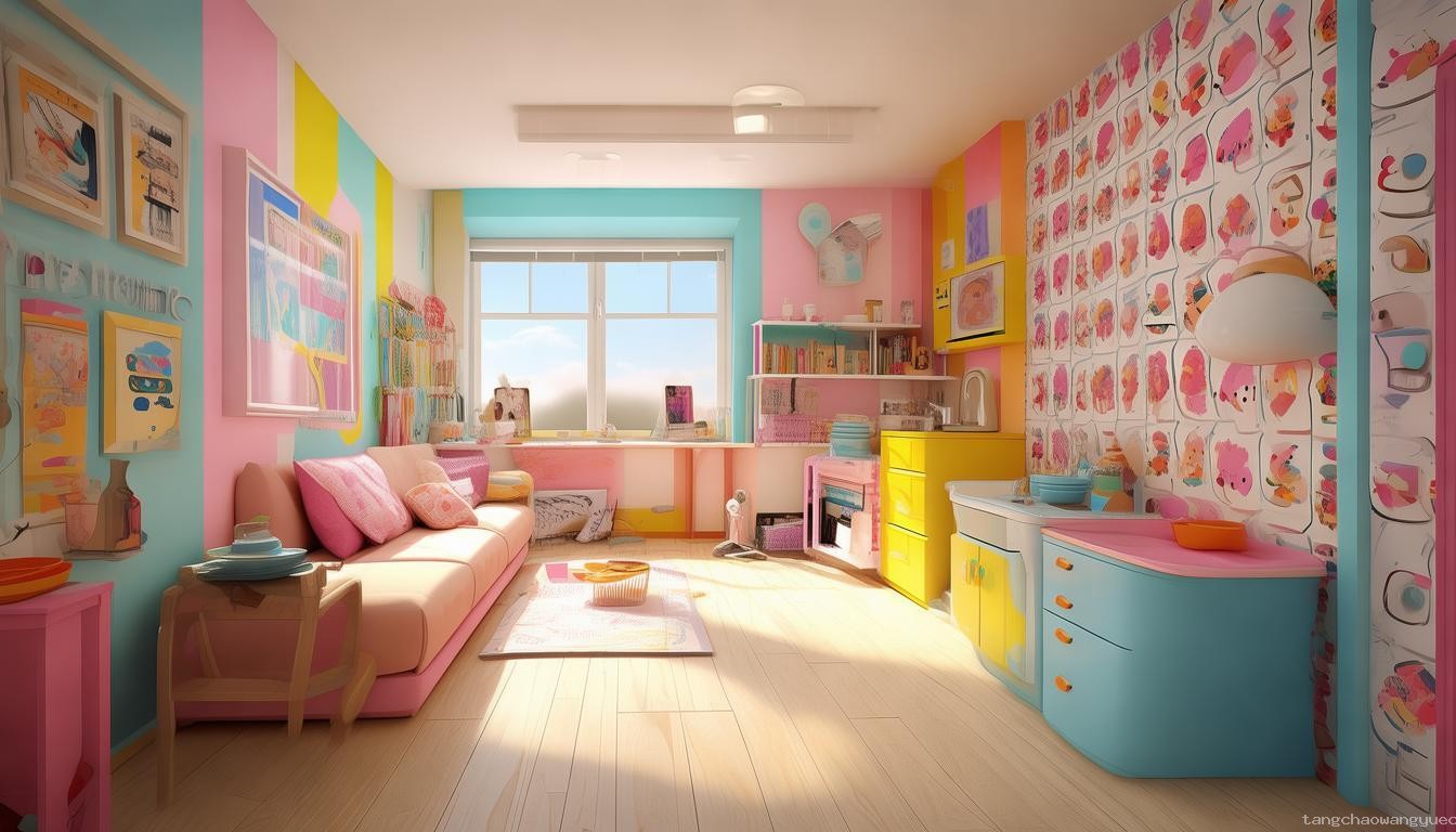给小学女儿打造一套50m²单身公寓设计指南